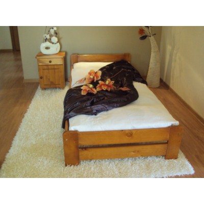 Łóżko drewniane sosnowe EURO 100x200 OLCHA