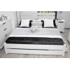 Łóżko z drewna białe KARMEN 160X200 + STELAŻ wysokie