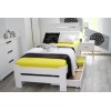 Łóżko drewniane białe PARYS 160X200 + STELAŻ wysokie