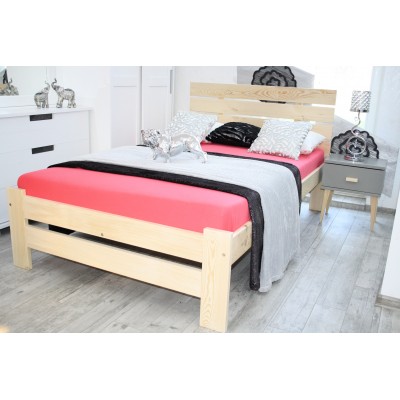 Łóżko drewniane sosnowe PARYS 120X200 + STELAŻ