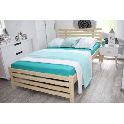 Łóżko drewniane sosnowe BRITA 180X200 + STELAŻ