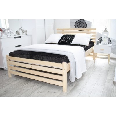 Łóżko drewniane sosnowe BRITA 160X200 + STELAŻ