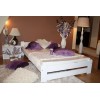 Łóżko drewniane EURO 120x200 białe + MATERAC SPRĘŻYNOWY DWUSTRONNY