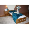 Łóżko drewniane, sosnowe NIKOLA 90x200 DĄB