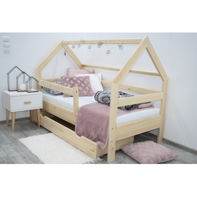 Łóżko domek DINO dziecięce 80x160 + materac
