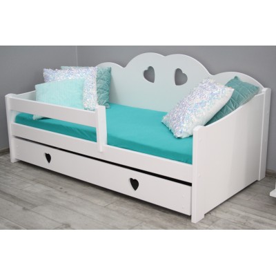 Łóżko dziecięce białe TOSIA 80x160