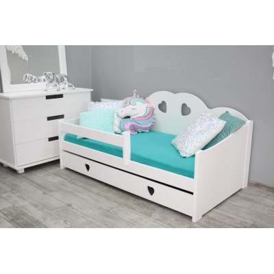 Łóżko dziecięce białe TOSIA 80x160