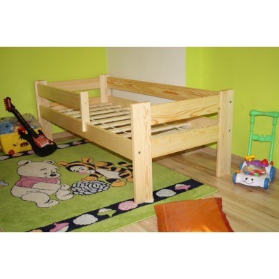 Łóżko drewniane, sosnowe "KRZYŚ" 70x160