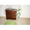 KOMODA 3-szufladowa, drewniana, sosnowa kolor ORZECH