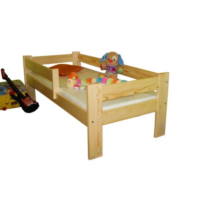 Łóżko drewniane, sosnowe "KRZYŚ" 70x160 + materac