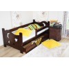 Łóżko dla dziecka drewniane SEWERYN 70x160 kolor ORZECH