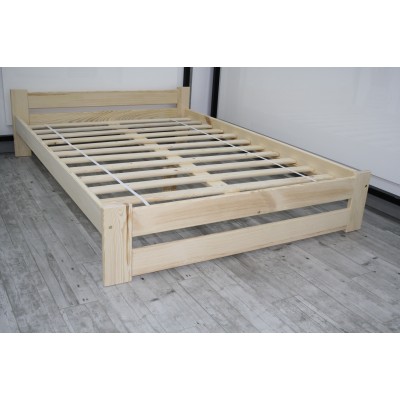 Łóżko drewniane F1 120x200 sosnowe stelaż producent