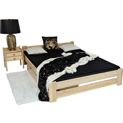 Łóżko drewniane EURO 200x200 sosnowe